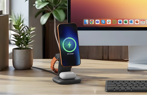 Satechi 3-in-1 Foldable Wireless Charging Stand with Qi2 25W
