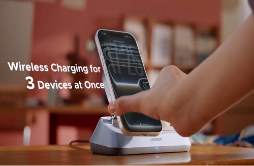 UGREEN 3-in-1 Magnetic Wireless Charging Station